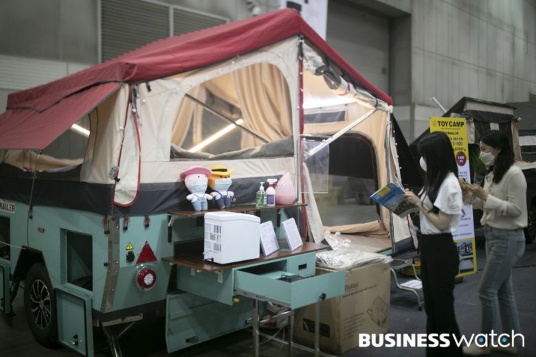 여심 저격하는 민트, 아이보리 트레일러 /사진=이명근 기자 qwe123@