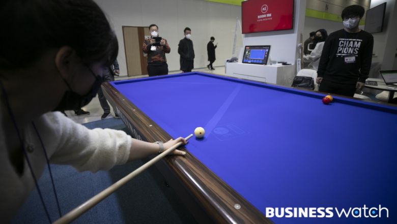 당구 레슨을 받을 수 있는 메타버스 서비스/사진=이명근 기자 qwe123@