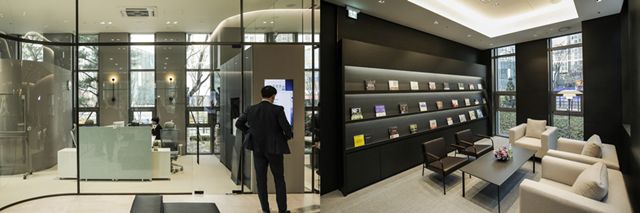 대신증권 위례WM센터 내부 전경 및 상담실./사진=대신증권 제공