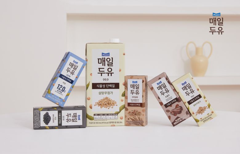 국내 식물성 대체유 시장은 두유가 압도적인 점유율을 지키고 있다. 사진은 매일유업의 두유 제품./사진제공=매일유업
