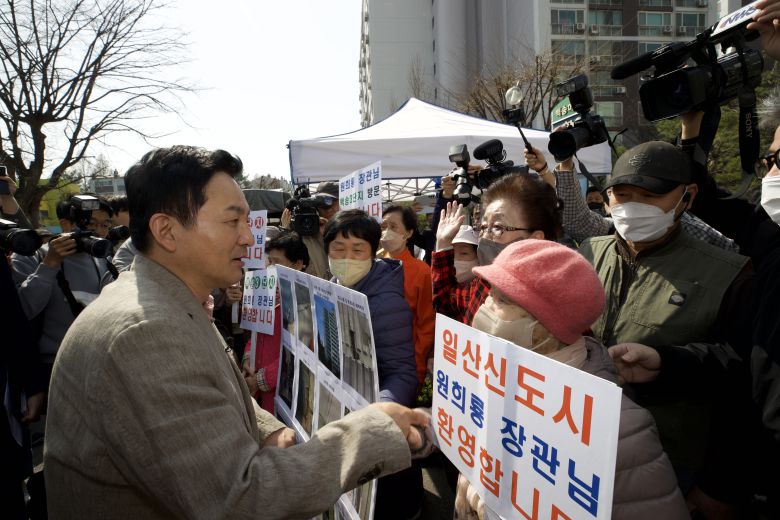 일산신도시를 찾은 원희룡 국토부 장관 / 사진=국토부