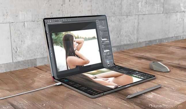 애플 폴더블 맥북 랜더링 이미지./사진=아스트로