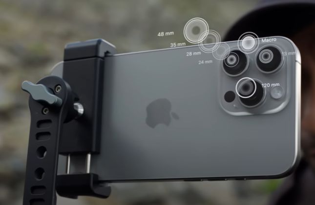 아이폰15 프로맥스에 탑재된 카메라 렌즈 종류 / 사진=애플