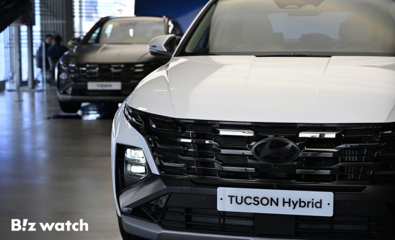 현대자동차가 강남구 현대모터스튜디오서울에서 상품 경쟁력을 강화한 대표 준중형 SUV '더 뉴 투싼'을  출시했다. /사진=이명근 기자 qwe123@