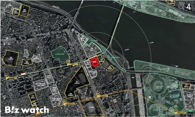 아크로 삼성 위치도 /자료=홍실아파트 재건축 조합