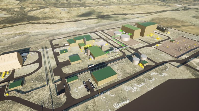 테라파워가 미국 와이오밍주 캐머러시에 345MW 규모로 설치할 4세대 소듐냉각고속로(SFR) 조감도./사진=HD현대