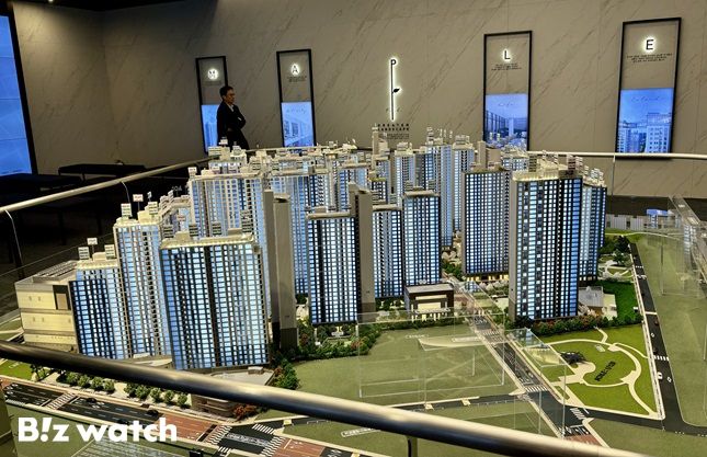 '메이플자이' 견본주택 모습. 신반포8·9·10·11·17차 아파트와 녹원한신아파트, 베니하우스 등 신반포4지구를 재건축한 단지다. /사진=김진수 기자