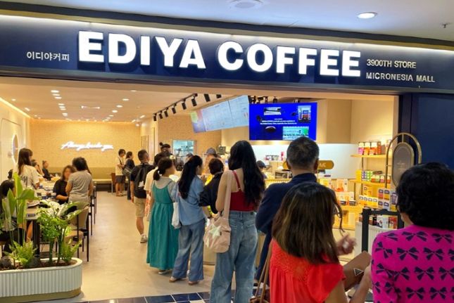이디야커피 괌 마이크로네시아몰점 전경./사진=이디야커피 제공