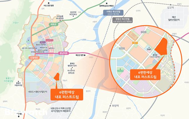 'e편한세상 내포 퍼스트드림' 입지환경 /자료=DL이앤씨