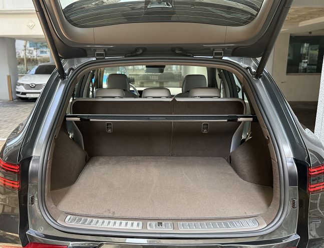 제네시스 GV70 전동화 모델 트렁크./사진=백유진 기자 byj@