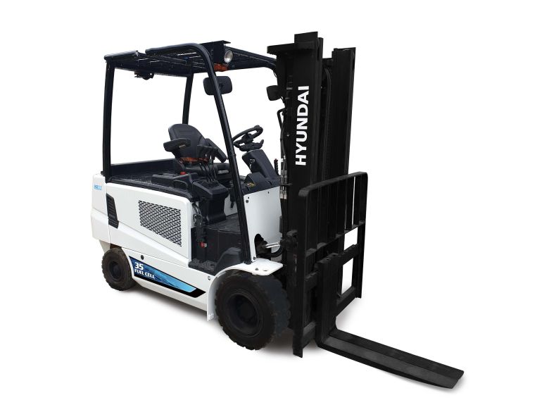 HD현대사이트솔루션이 수주한 3.5톤급 수소지게차./사진=HD현대사이트솔루션