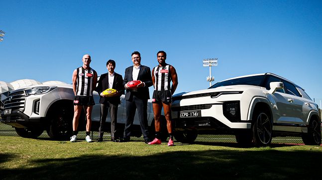 KGM이 AFL 콜링우드 구단과 스폰서쉽을 체결했다./사진=KGM 제공