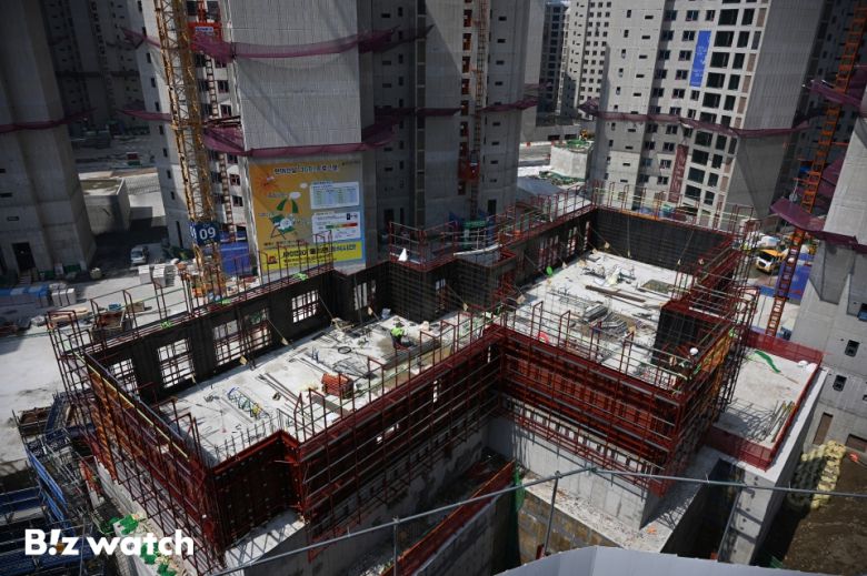 대선을 앞두고 5월 전국 아파트 분양 예정 물량이 올해 들어 가장 많은 것으로 나타났다. 사진은 서울 은평구 대조동 대조1구역이 재개발을 통해 선보이는 '힐스테이트메디알레' 현장 모습./사진=이명근 기자 qwe123@