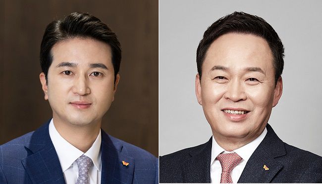 추형욱 SK이노베이션 대표이사(왼쪽), 장용호 총괄사장