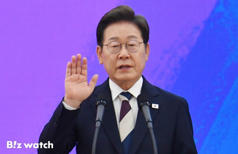 지난 4일 서울 국회 로텐더홀에서 이재명 제21대 대통령 취임식이 개최되고 있다./사진=이명근 기자 qwe123@