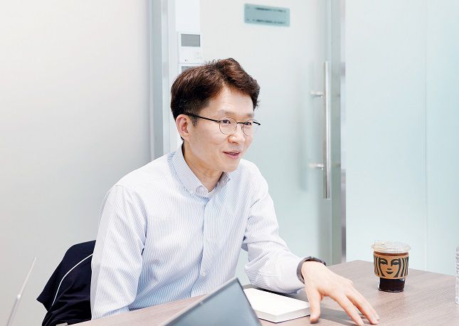 최준기 대동에이아이랩 대표가 비즈워치와 인터뷰하고 있다. /사진=비즈워치