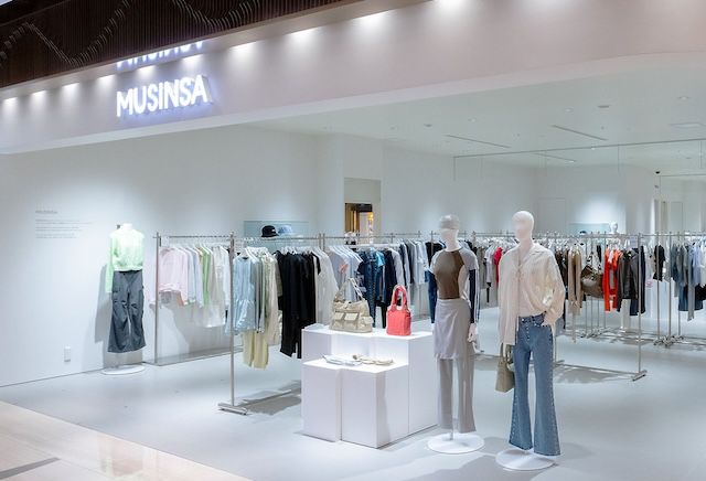 롯데면세점 긴자점 내 무신사 매장./사진=무신사 제공