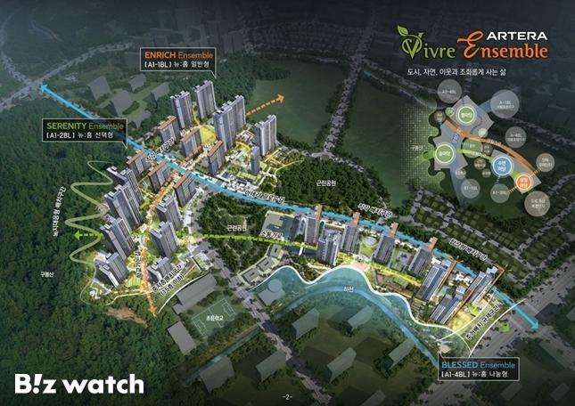 의왕군포안산 공공주택지구 A1-1·A1-2·A1-4블록 민간참여 공공주택사업 조감도./자료=금호건설