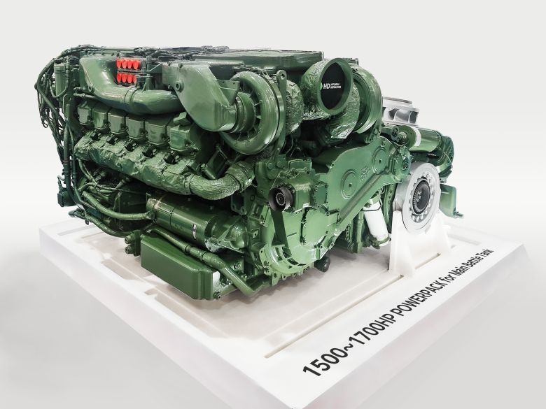 HD현대인프라코어 K2 전차 엔진(DV27K)./자료=HD현대인프라코어