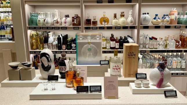 전통주 전문관 입구 매대/사진=김다이 기자 neverdie@