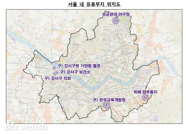 서울 유휴부지 위치도/자료=국토교통부