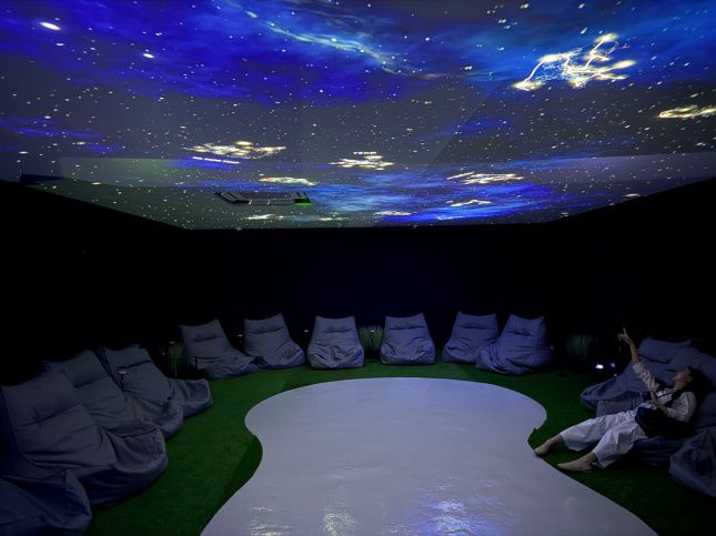 영양 밤하늘을 형상화한 인터랙티브 공간/사진=김다이 기자 @neverdie