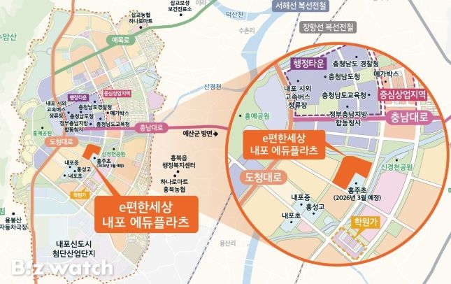 e편한세상 내포 에듀플라츠 위치도/자료=DL이앤씨 제공