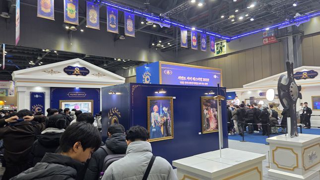 5일 일산 킨텍스 제1전시장에서 열린 'AGF 2025' 내 페이트 그랜드 오더 부스. /사진=비즈워치