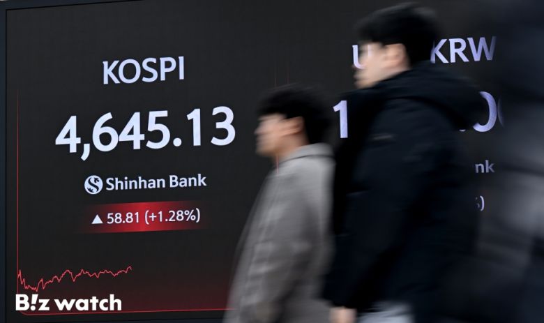 12일 서울 중구 신한은행 본점 현황판에 코스피 지수가 표시되고 있다./사진=이명근 기자 qwe123@