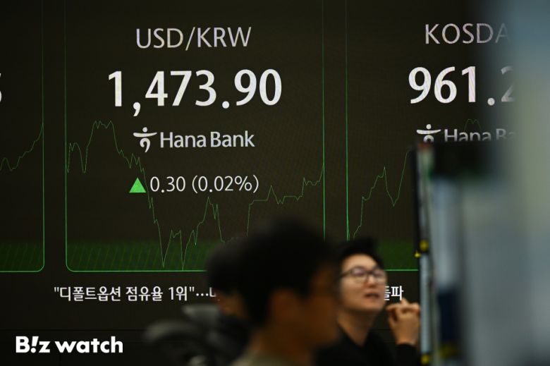 19일 정부가 외화 유출을 막기 위해 시중은행을 소환해 가파르게 늘어나던 달러예금의 금리를 낮추고 마케팅을 자제하는 등 환율 방어에 나서고 있다. 사진은 하나은행 딜링룸 모습./사진=이명근 기자 qwe123@