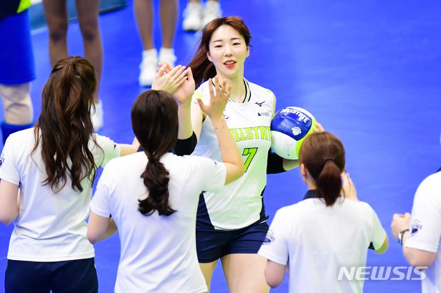 [서울=뉴시스] 전 현대건설 고유민. (사진=한국배구연맹 제공)