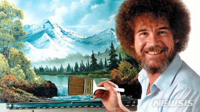 [서울=뉴시스] 교양 '밥 로스의 그림을 그립시다' 스틸. (사진=왓챠 제공)