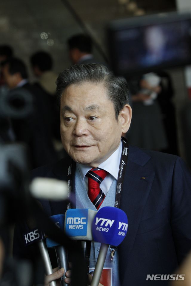 [서울=뉴시스]박주성 기자 = 이건희 삼성그룹 회장. 2011년 평창동계올림픽 유치활동 사진. (사진=삼성전자 제공). 2020.10.25.  photo@newsis.com