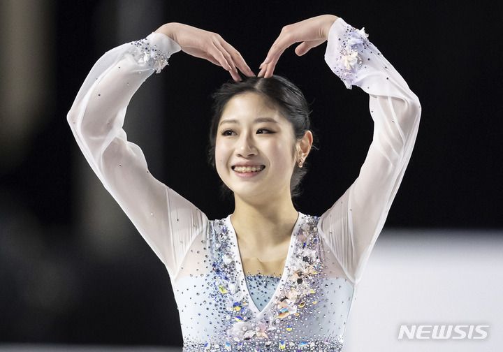 [밴쿠버=AP/뉴시스]피겨 이해인. 2021.10.31.