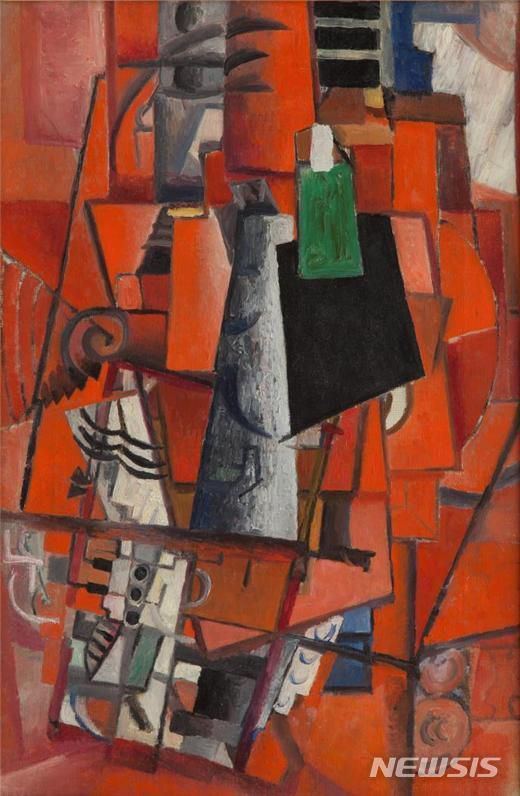 [서울=뉴시스]카지미르 말레비치, 피아노를 연주하는 여인, 1913 ? Krasnoyarsk Art Museum named after V.I.Surikov