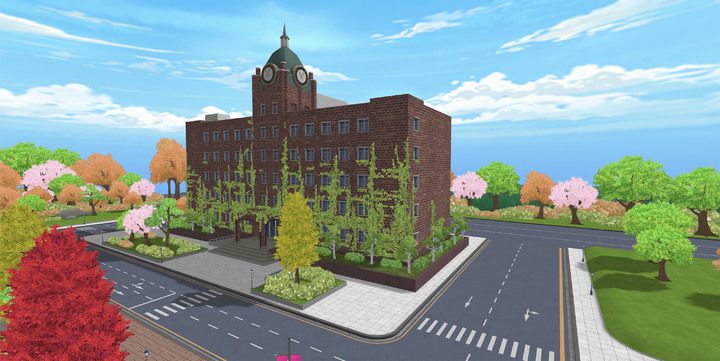 ▲이프랜드 내 순천향대학교 메타버스 캠퍼스 모습