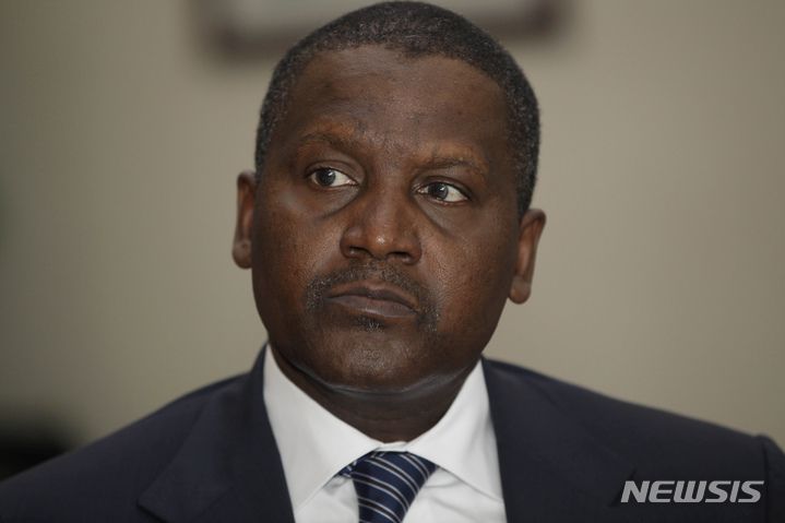 [AP/뉴시스]아프리카 부호 알리코 단고테. 2022.03.25. photo@newsis.com