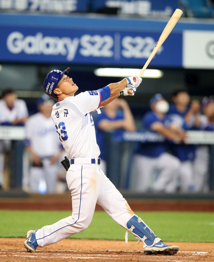 [서울=뉴시스] 프로야구 삼성 라이온즈의 이성규. (사진 = 삼성 라이온즈 제공) *재판매 및 DB 금지