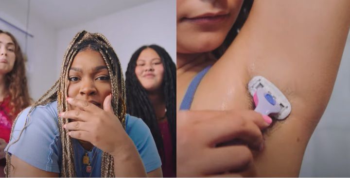 [서울=뉴시스] 지난 1월24일 제모 업체 '빌리'가 공개한 광고. 빌리는 스스로를 '100년 만에 체모를 보여주는 최초의 브랜드'라고 선언했다. (사진=빌리 공식 유튜브 영상 광고 캡처) 2022.07.18. *재판매 및 DB 금지