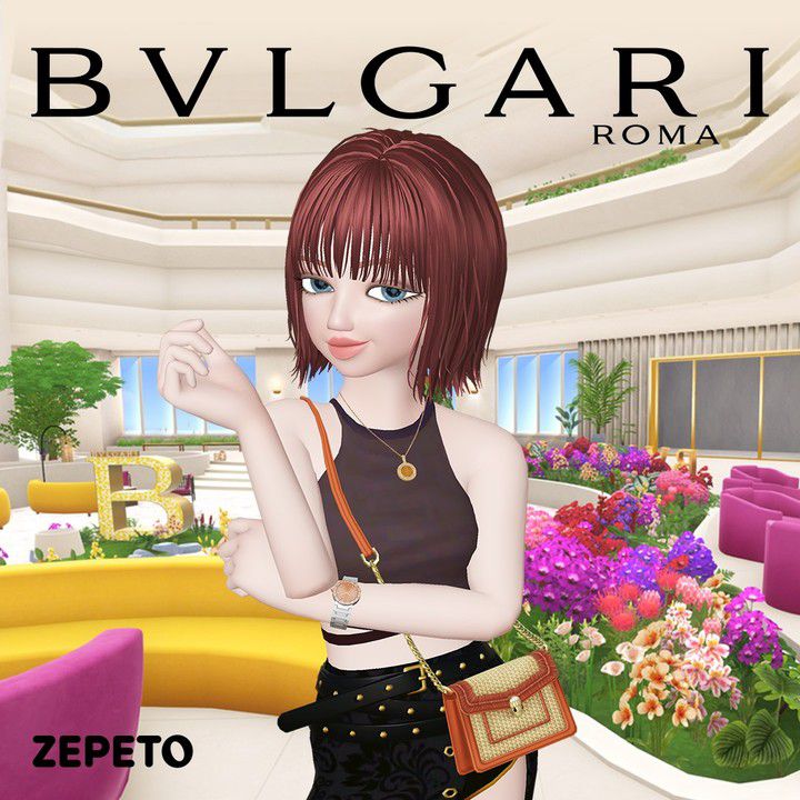 [서울=뉴시스]  태국 출신 뮤지션 블랙핑크 리사가 제페토 불가리 월드에서 팬들과 셀카를 찍는 등 다양한 가상 이벤트를 진행했다.(사진=네이버 제공).2022.09.01 *재판매 및 DB 금지