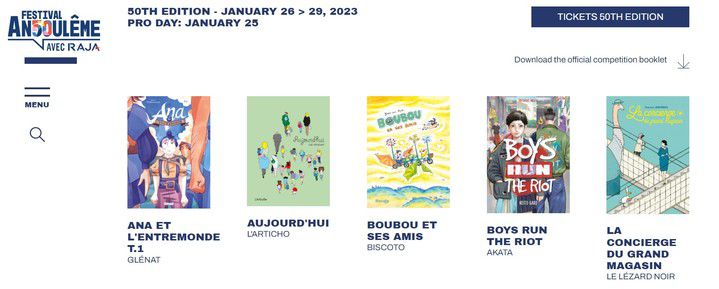 [서울=뉴시스] 프랑스 앙굴렘 국제만화축제 아동 부문 (사진 =앙굴렘 국제만화축제 홈페이지 캡처)  *재판매 및 DB 금지 *재판매 및 DB 금지