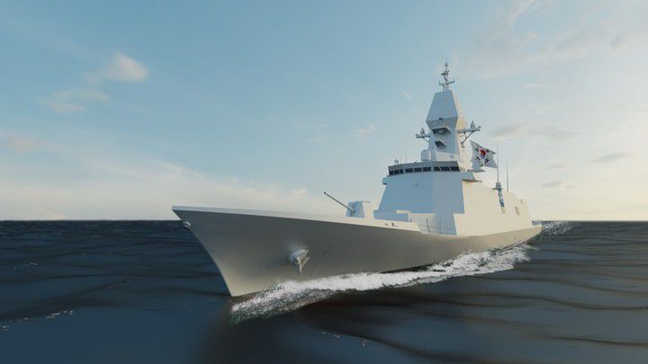 [서울=뉴시스] 26일 군에 따르면 최신예 호위함 '울산급 배치(Batch)-Ⅲ'의 진수식이 다음 달 둘째 주 울산 현대중공업에서 진행된다. (사진=방사청) 2023.03.26. photo@newsis.com  *재판매 및 DB 금지