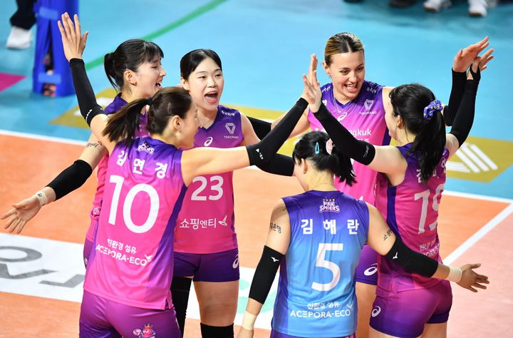 [서울=뉴시스]프로배구 흥국생명. 2023.03.31. (사진=한국배구연맹 제공) *재판매 및 DB 금지