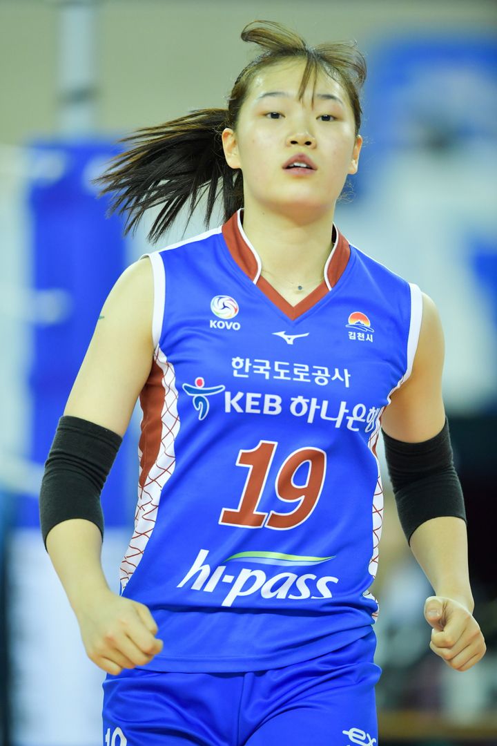 [서울=뉴시스]도로공사 시절 이원정. 2023.04.01. (사진=한국배구연맹 제공)  *재판매 및 DB 금지