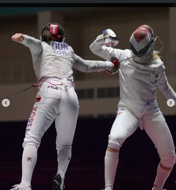 [서울=뉴시스]펜싱 윤지수. (사진=윤지수 인스타그램 캡처)