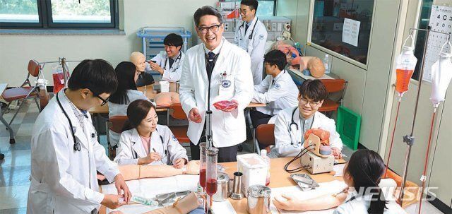 바이오헬스 분야 컨소시엄 주관 대학인 단국대의 안전 수혈 강의. 단국대 제공