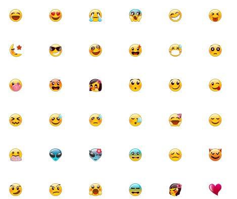 카카오톡 1월 업데이트를 통해 삭제된 기본 이모지 이미지(사진=카카오톡 캡쳐) *재판매 및 DB 금지