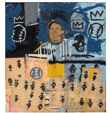 5월 14일 필립스 뉴욕 이브닝 경매에 출품하는 Jean-Michel Basquiat Untitled (Portrait of a Famous Ballplayer), 1981 50 1/8 x 43 1/2 in. (127.3 x 110.5 cm) 추정가: $6.5-8.5 Million(한화 약 87억 ? 114억) *재판매 및 DB 금지