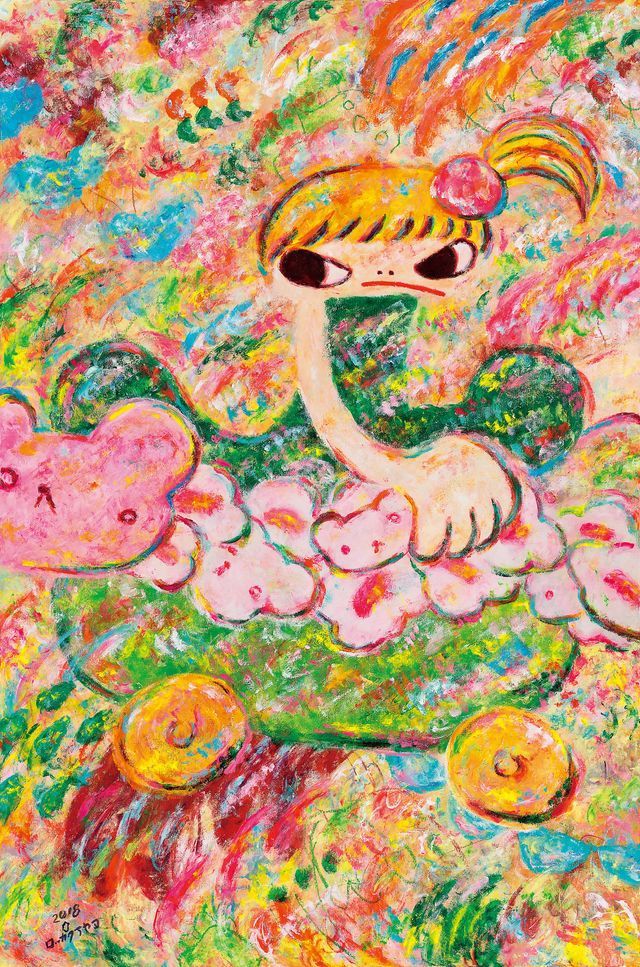 4억 5000만원에 낙찰된 아야코 록카쿠, , acrylic on canvas, 150×100cm, 2018   *재판매 및 DB 금지
