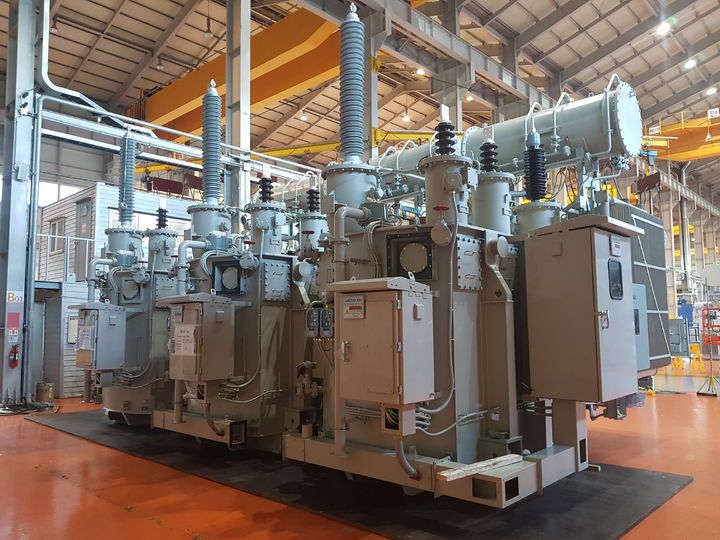 [서울=뉴시스]KOC 전기의 한전 154kV 변압기. (사진 = LS일렉트릭) 2024.05.23. photo@newsis.com    *재판매 및 DB 금지